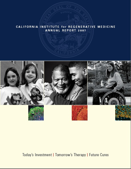 2007 CIRM annual report cover